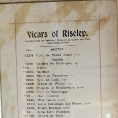 ASR: Vicars of Riseley